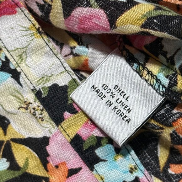 Talbots 100% Linen Floral Button-Down Shirt – Petite 12 – 3/4 Sleeve – NWOT - Picture 9 of 10